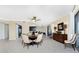 Elegant dining room with a round table and six chairs at 88 Vivante Blvd # 8845/405, Punta Gorda, FL 33950