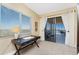 Home office with a desk and access to a private balcony at 88 Vivante Blvd # 8845/405, Punta Gorda, FL 33950
