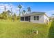 Large backyard with screened patio and plenty of space for outdoor activities at 1497 Nordendale Blvd, North Port, FL 34288