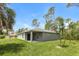 Single-story home with covered patio and grassy backyard at 3724 Laslo Ave, North Port, FL 34287