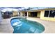 Relaxing pool and patio area with screened enclosure at 416 Torrington St, Port Charlotte, FL 33954