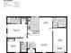 Floor plan showing a two-bedroom, one-bath home at 6231 Kambach St, Port Charlotte, FL 33981