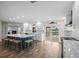 Open kitchen boasting a large island and water views at 1230 Swan Ct, Punta Gorda, FL 33950