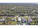 Aerial view of a residential area showing homes, roads, and lush greenery at 17152 Wintergarden Ave, Port Charlotte, FL 33948