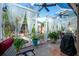 Screened patio with views of the yard, perfect for enjoying the outdoors at 3646 Madagascar Ave, North Port, FL 34286