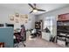 Efficient home office with built-in shelving and a comfortable desk chair at 4340 Adolph Ave, North Port, FL 34288
