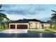 Two-car garage, single-story home rendering at 15048 Hennipen Cir, Port Charlotte, FL 33981