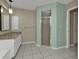 Bathroom with shower, single vanity, and tiled floors at 167 Mocha Ct, Punta Gorda, FL 33983