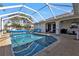 Relaxing screened-in pool with plenty of room for lounging at 167 Mocha Ct, Punta Gorda, FL 33983