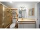 Bathroom with a corner vanity and a shower/tub combo at 23465 Harborview Rd # 1028, Punta Gorda, FL 33980