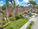 Aerial view of home with landscaping and driveway at 4410 Turnberry Cir, North Port, FL 34288
