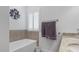 Bathroom features soaking tub and separate shower at 2705 Lamkin Rd, North Port, FL 34288