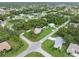 Aerial view of home and surrounding neighborhood, highlighting location at 4290 Randypaar St, Port Charlotte, FL 33948