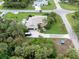 Aerial view of a single-Gathering home, showcasing its location and surrounding area at 4290 Randypaar St, Port Charlotte, FL 33948