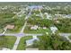 Aerial view showing home's location in a residential neighborhood at 4290 Randypaar St, Port Charlotte, FL 33948
