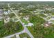 Aerial view showing home's location in a residential neighborhood at 4290 Randypaar St, Port Charlotte, FL 33948