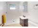 Clean bathroom with shower, sink, and toilet at 8302 Aero Ave, North Port, FL 34287