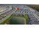 Aerial view showing home's location in a residential community at 16138 Highgate St, Port Charlotte, FL 33953