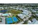 Aerial view highlighting home's location in community at 25623 Heritage Lake Blvd. # 57, Punta Gorda, FL 33983
