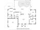 Floor plan showing a spacious home with pool and screened lanai at 28522 Coco Palm Dr, Punta Gorda, FL 33982