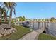 Private boat dock with access to the waterway at 3216 Purple Martin Dr # 122, Punta Gorda, FL 33950