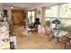 Spacious dining area with rustic wooden doors at 107 Dunn Ne Dr, Port Charlotte, FL 33952