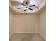Empty bedroom with ceiling fan and neutral walls at 1349 Aqui Esta Dr # 125, Punta Gorda, FL 33950
