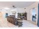Open living room showcasing comfortable leather seating at 14009 Black Beauty Dr # 212, Punta Gorda, FL 33955