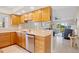 Modern kitchen with stainless steel appliances at 1512 Rio De Janeiro Ave # 111, Punta Gorda, FL 33983