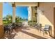 Inviting patio with seating area, offering a relaxing outdoor space at 1650 W Marion Ave # 144, Punta Gorda, FL 33950
