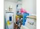 Storage room with shelving and various items at 1650 W Marion Ave # 144, Punta Gorda, FL 33950