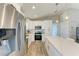 Clean and modern kitchen with stainless steel appliances and white cabinetry at 21341 Edgewater Dr, Port Charlotte, FL 33952
