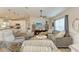 Open concept living room, kitchen and dining area with hardwood floors at 21341 Edgewater Dr, Port Charlotte, FL 33952