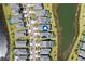 Aerial view of house and surrounding neighborhood at 43015 Parkside Ct, Punta Gorda, FL 33982