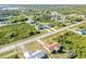 Aerial view of neighborhood with two houses highlighted at 12333 Willmington Blvd, Port Charlotte, FL 33981