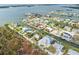 Wide aerial view of waterfront homes along a canal at 1923 Pennsylvania Ave, Englewood, FL 34224