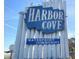 Harbor Cove waterfront community sign welcomes you to this tranquil neighborhood at 207 Blackburn Blvd, North Port, FL 34287