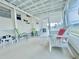 Inviting screened-in porch with seating and an open view of the yard and street at 207 Blackburn Blvd, North Port, FL 34287