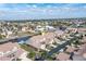 Aerial view showing a canal-front home with convenient parking at 3800 Bal Harbor Blvd # 312, Punta Gorda, FL 33950