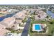 Aerial view of community pool and property location at 3800 Bal Harbor Blvd # 312, Punta Gorda, FL 33950