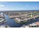 Aerial view showing property location near the waterway in a residential area at 3800 Bal Harbor Blvd # 312, Punta Gorda, FL 33950