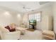 Comfortable sitting room featuring a sofa, armchair, and coffee table at 3800 Bal Harbor Blvd # 312, Punta Gorda, FL 33950