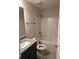 Bathroom featuring granite vanity, bathtub-shower combo, and neutral color scheme at 14154 Baracoa Ln, Port Charlotte, FL 33981