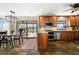Eat-in kitchen with water views and stainless steel appliances at 1925 Jamaica Way, Punta Gorda, FL 33950