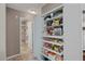 Well-organized pantry with pull-out shelves and ample storage at 19310 Water Oak Dr # 201, Port Charlotte, FL 33948