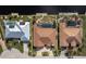 Property's roofline and pool, surrounded by neighboring houses at 2813 Sancho Panza Ct, Punta Gorda, FL 33950