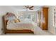 Bright bedroom with king bed and access to backyard pool at 2813 Sancho Panza Ct, Punta Gorda, FL 33950