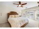 Spacious Primary bedroom with king bed and pool view at 2813 Sancho Panza Ct, Punta Gorda, FL 33950