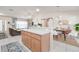 Open concept kitchen with island, perfect for entertaining at 3021 Palm Dr, Punta Gorda, FL 33950