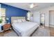 Main bedroom with a king-size bed, and plenty of natural light at 3021 Palm Dr, Punta Gorda, FL 33950
